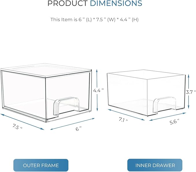 4 Pack Laundry Room Organization and Storage Containers with Labels, Stackable Clear Plastic Storage Drawers for Dryer Sheet Holder, Laundry Pods Container, Laundry Room Decor for Organizing