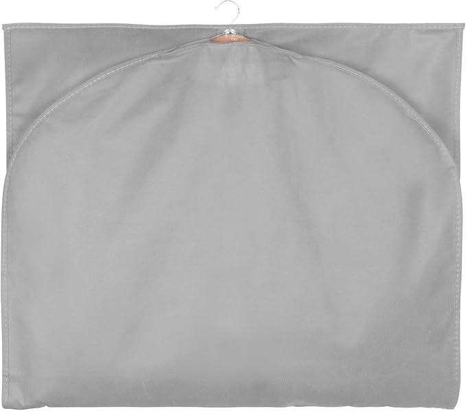 Syeeiex 40" Suit Bag, Set of 5 Garment Bag, Garment Bags for Hanging Clothes, Suit Bags for Closet Storage, Waterproof and Dustproof, Best for Suits, Shirts, T-shirts and Jackets on Closet(Grey)