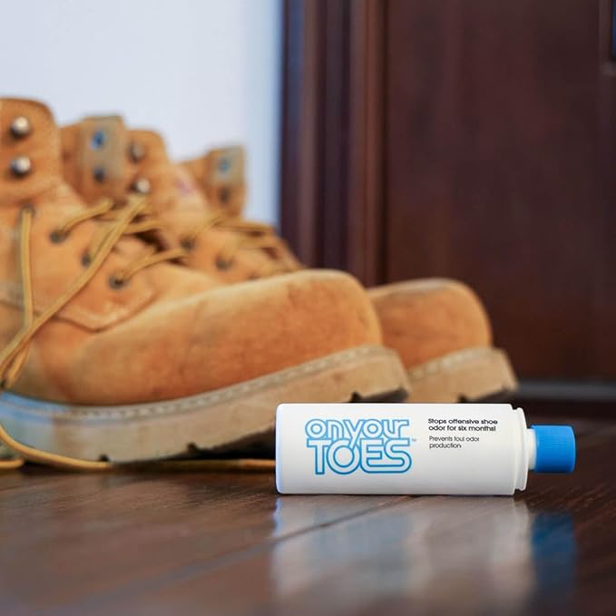 On Your Toes Natural Foot and Shoe Odor Eliminator –Shoe Deodorizer with Body Powder to Neutralize Smelly Odors – Long-Lasting, Fast-Acting Foot Powder for Kids and Adults (2 Pack)