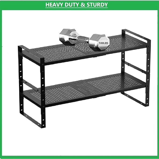 Multi-Functional Metal Shoe Rack, Space-Saving, Perfect for Entryway, Closet, Bathroom, etc. - Sturdy and Durable, High Weight Capacity（3PACKS/Black/Large
