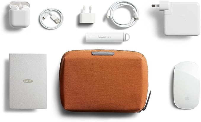 Bellroy Tech Kit Compact (Tech Accessories Organizer, Zipper Pouch) - Bronze