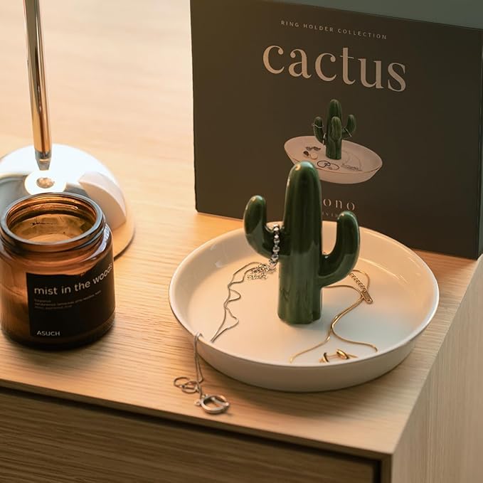 Cactus Decor, Cactus Jewelry Holder, Ring Holder, Jewelry Holder Dish, Thanksgiving, Christmas
