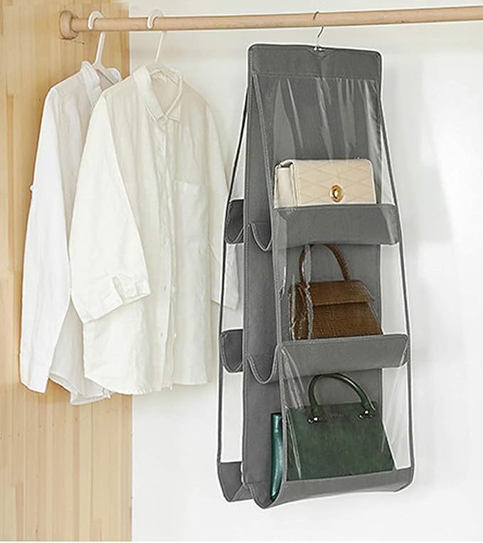 Handbag Storage Hanging Purse Organizer Bedroom Organization Dust-Proof Holder Bag for Wardrobe Closet