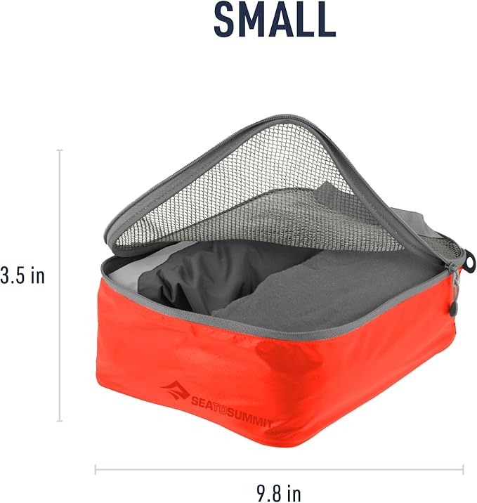 Sea to Summit Travelling Light Garment Mesh Bag Packing Organizer, Small, Spicy Orange