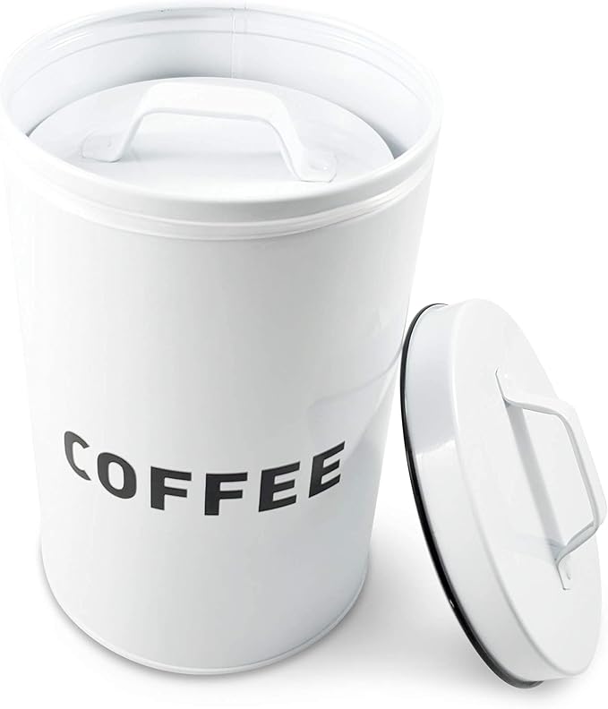 Claimed Corner Metal Storage Canisters and Containers for Home and Kitchen Organization, Function, and Decor (Canister Set)