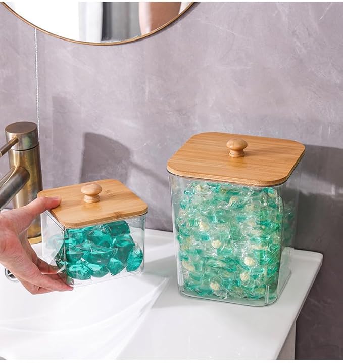 3 Pack Large Laundry Pods Container Laundry Room Organization Containers Storage Dryer Sheet Holder with Lids and Labels for Laundry Pods Laundry Detergent Dry Sheet Organizing