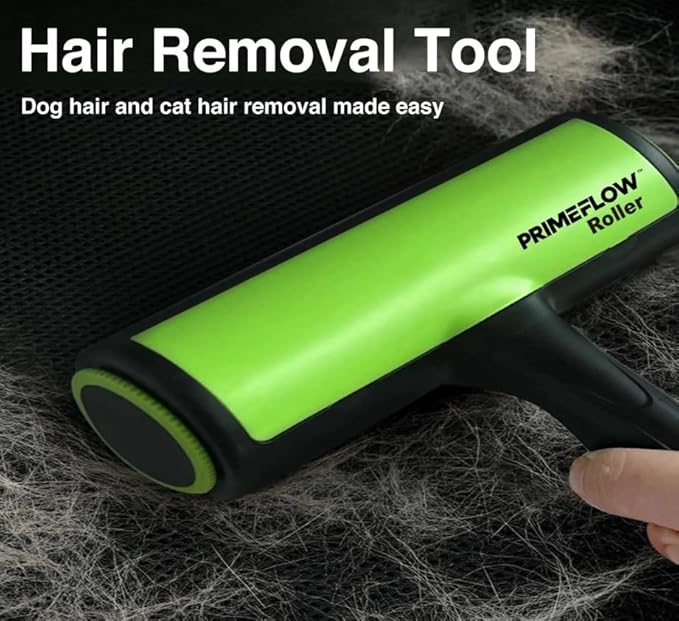 Pet Hair Remover Roller – Reusable Manual Lint Roller for Dog & Cat Hair Eco-Friendly, Ergonomic Design Ideal for Furniture, Clothing & Car Interiors Fur-Free.