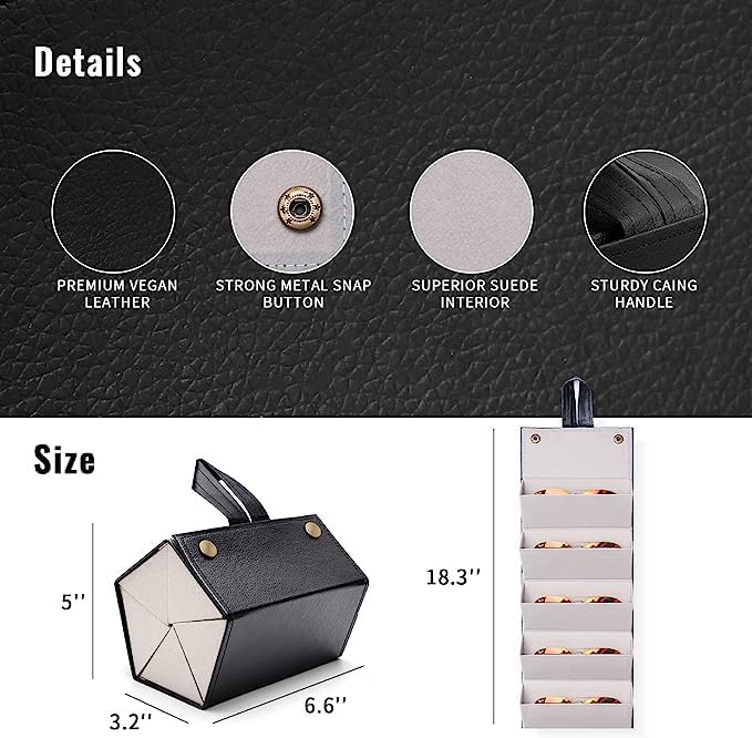Travel Sunglasses Organizer, Sunglasses Travel Case for Multiple Pairs, Multiple Glasses Travel Case for Women, Men