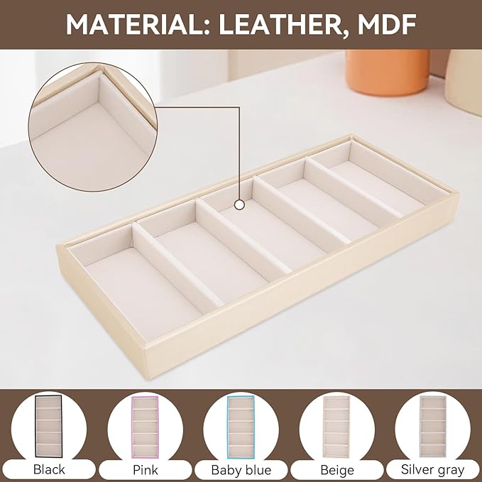 Glasses Box Tray, Sunglass Tray Stackable Glasses Display Organizer Jewelry Organizer for Watch Holder 14.96 * 6.5IN
