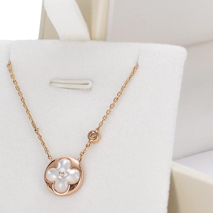 Oirlv Premium Leather Necklace Gift Box White Necklace Boxes for Jewelry Gift Velvet Interior Pendant Box