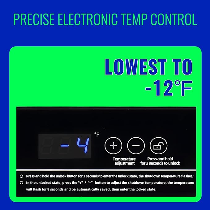 Chest Freezer with Electronic Panel, Accurate Temperature Display to 1 ℉ 4.0 Cu.ft Deep Freezing Machine with 2 Removable Baskets Suitable for Home Kitchen Apartment Black