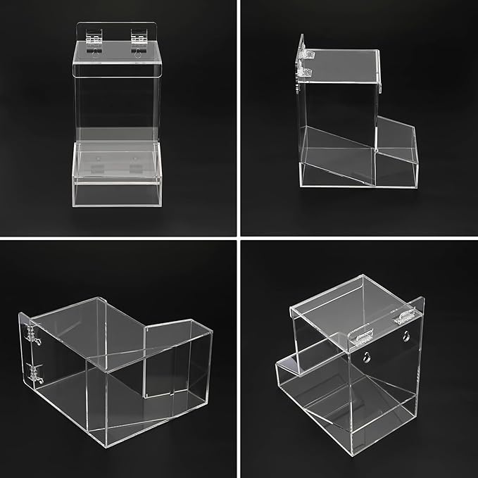Kokone Candy Dispenser Countertop with Lids,Acrylic Container for Laundry Pods Dishwasher Pods Plastic Bags,Wall Mounted Candy Dispenser with Screws,Clear Acrylic Dispenser for Desk Pantry Kitchen