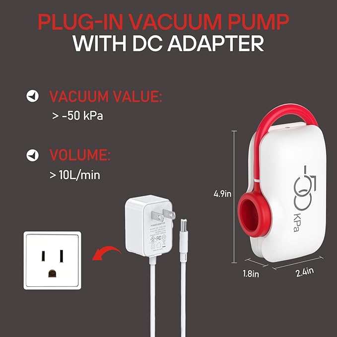 12 Pack Travel Vacuum Storage Bags with High Pressure Electric Pump - Portable Vacuum Seal Bags for Clothing, Luggage & Travel Space Saving