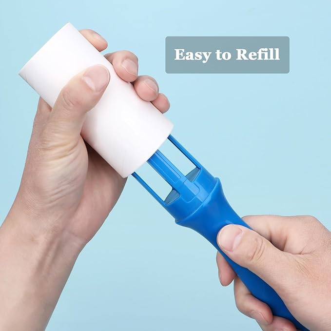 4 inch Lint Roller Refills Compatible with Evercare PetLovers Extra Sticky Lint Roller 6 Pack of Refills Only 60 Sheets per Refill 360 Sheets Total (1 1/2'' Inside Dia.)