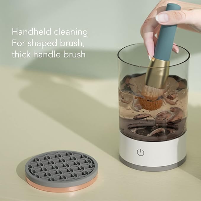 TARSHYRY Electric Makeup Brush Cleaner Machine, Automatic Brush Cleaner Spinner Dryer, Cleanser Tool for All Size Makeup Brushes