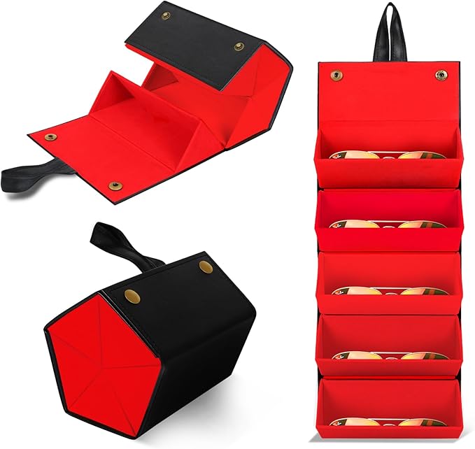 Travel Sunglasses Organizer, Sunglasses Travel Case for Multiple Pairs, Multiple Glasses Travel Case for Women, Men