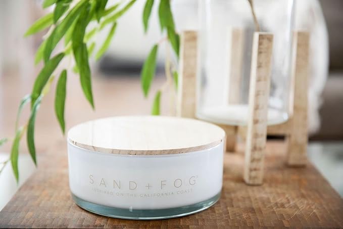 Sand + Fog Scented Candle - Golden Spice - Additional Scents and Sizes – 100% Cotton Lead-Free Wick - Luxury Air Freshening Jar Candles - Perfect Home Décor for Your Cocktail Table – 23 oz
