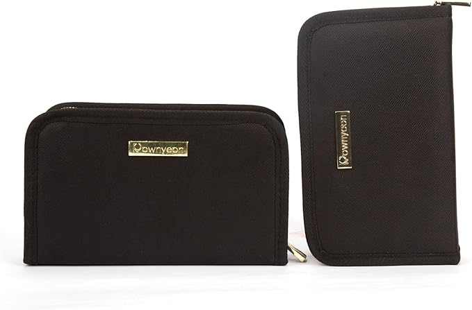 ROWNYEON Lipstick Organizer Case Lipstick Holder Portable Lipstick Bag Travel Makeup Bag Cosmetic Case Large Capacity Lipstick Carrying Case Makeup Artist Lip Gloss Storage Bag