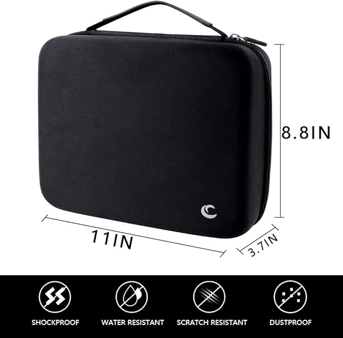 Comecase Hard Battery Organizer Storage Box Carrying Case Bag - Holds 80 Batteries AA AAA C D - - with Battery Tester BT-168 (Bag Only)