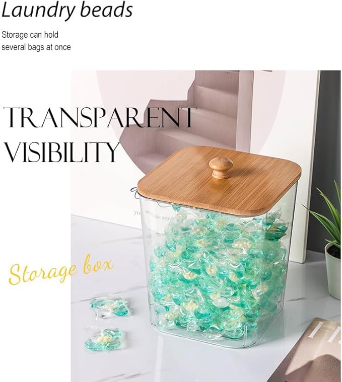 3 Pack Large Laundry Pods Container Laundry Room Organization Containers Storage Dryer Sheet Holder with Lids and Labels for Laundry Pods Laundry Detergent Dry Sheet Organizing