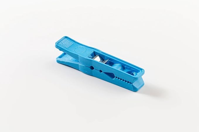 Clothes Pins – Heavy-Duty Plastic Clothes Pins – Clothespins for Hanging Clothes, Drying, Clipping – Laundry Clips for Drying Clothes with Pinch Mechanism - Sky Blue, 40 Packs