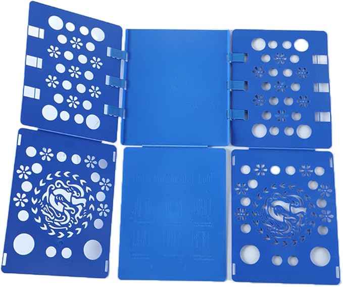 Shirt Folding Board T Shirts Clothes Folder Plastic Laundry Folders Folding Boards Helper Tool for Adults and Children (Royal Blue)