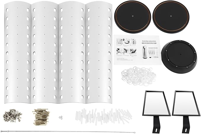Rotating Glasses Display Stand Sunglass Holder, 44 Pairs Glasses Display Organizer with Mirror, Commercial Countertop Sunglasses Display Rack Sunglasses Holder Organizer (Round)