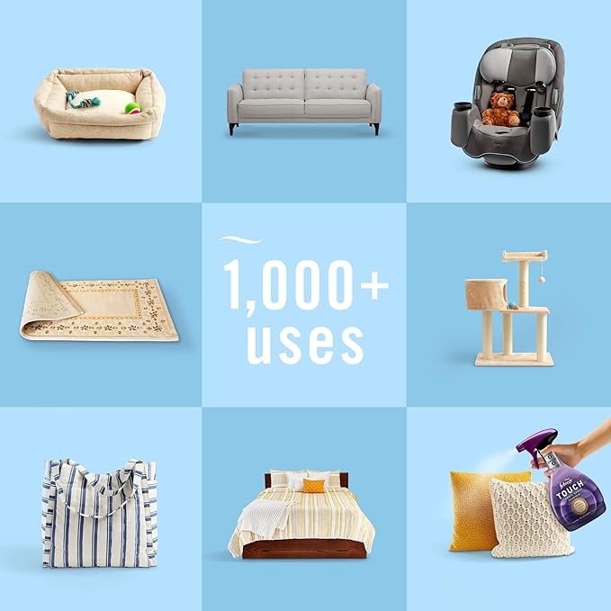 Febreze Touch Fabric Spray, Air Freshener, Odor-Fighting Fabric Refresher, Couch and Linen Spray, Sneaker Balls Alternative, Ocean and Mountain Scent, Multicolor, 16.9oz, 2ct