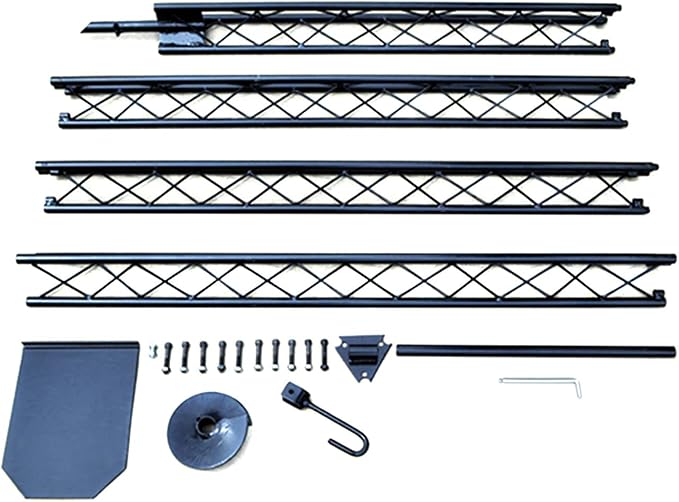 Pylex Utility Outdoor Post 16 Feet Total (11 Feet Above Ground – 5 Feet in Ground) - Light Outdoors Posts, Clothesline Pole, Sentinel Camera, Antenna, No Concrete Need, Steel Bake Powder Finish 10736