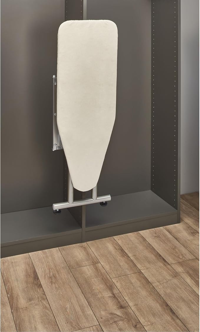 Rev-A-Shelf Sidelines Premiere Pop Up Ironing Board for Custom Laundry/Closet Systems w/Soft-Close, Metal Frame, & Adjustable Feet, CPUIBSL-14-SM-1
