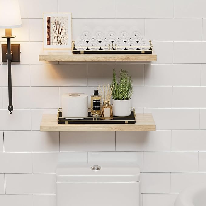 Toilet Paper Basket, Bathroom Basket for Counter Toiletries Towel Decor, Toilet Tank Tray, Guest Back of Toilet Organizer Storage, Vanity Tray for Perfume Makeup, Kitchen 13”x6.5” Black-Gold