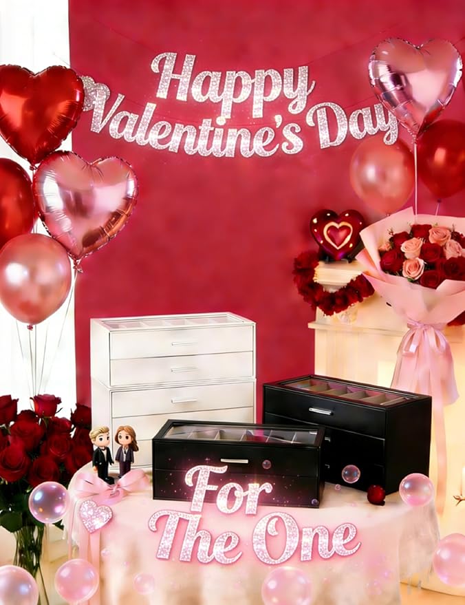 Lolalet Beige Sunglasses Storage Box for Women, Eyewear Eye Glass Organizer with Clear Top Lid Display Holder Case