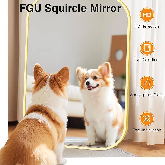 Bathroom Mirror for Wall, Gold Bathroom Vanity Mirror for Over Sink 28 x 40, HD Reflection Shatterproof Mirror for Living Room Bedroom Entryway, Metal Frame Rectangular Shape