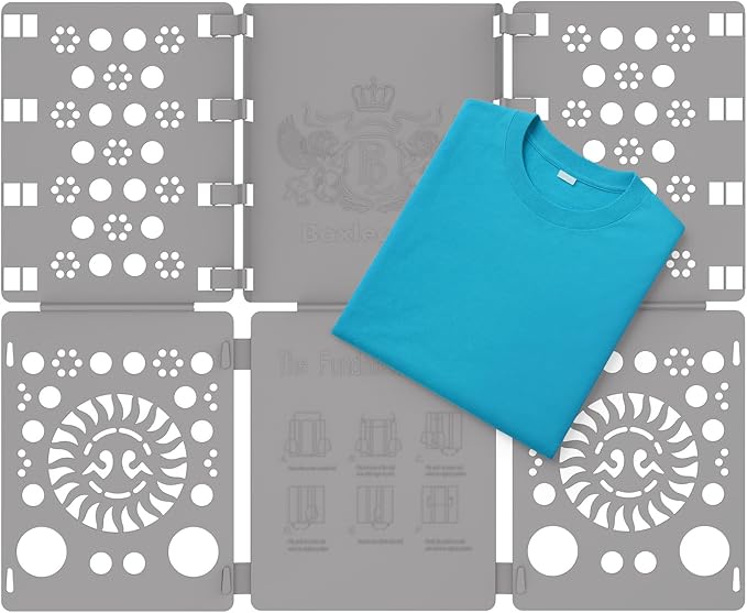 BoxLegend V3 Shirt Folding Board t Shirts Clothes Folder Durable Plastic Laundry folders Folding Boards, Gray