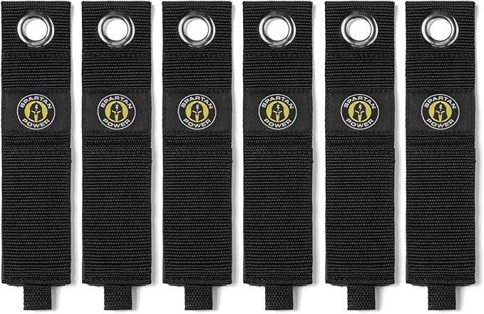 Spartan Power Heavy Duty Storage Straps, 2" X 17" Extension Cord Holder Organizer for Garage Organization and Cable Storage (6 Pack)