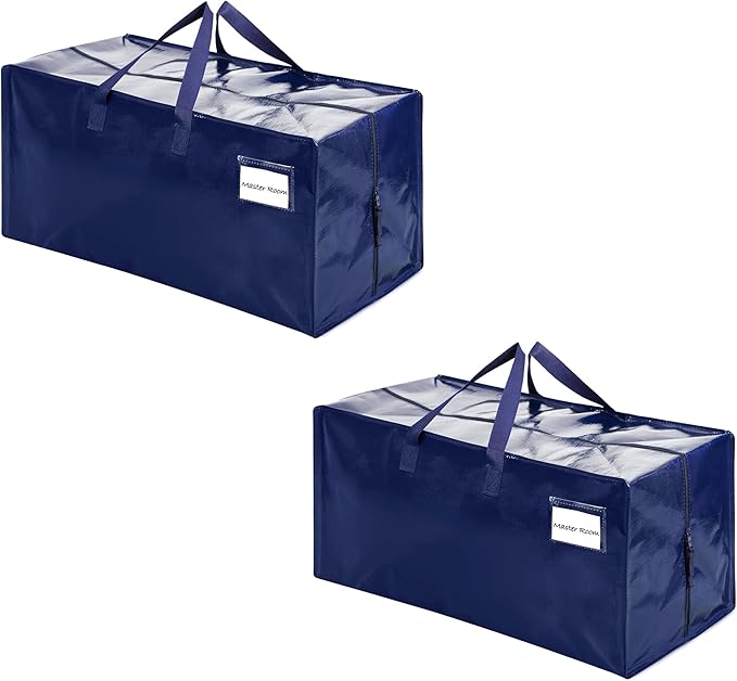 VENO 2 Pack Heavy Duty Moving Bags with Backpack Straps, Zippers & Handles, Extra Large Packing Bags for College Dorm Essentials, Moving Supplies Alternative to Cardboard Moving Boxes