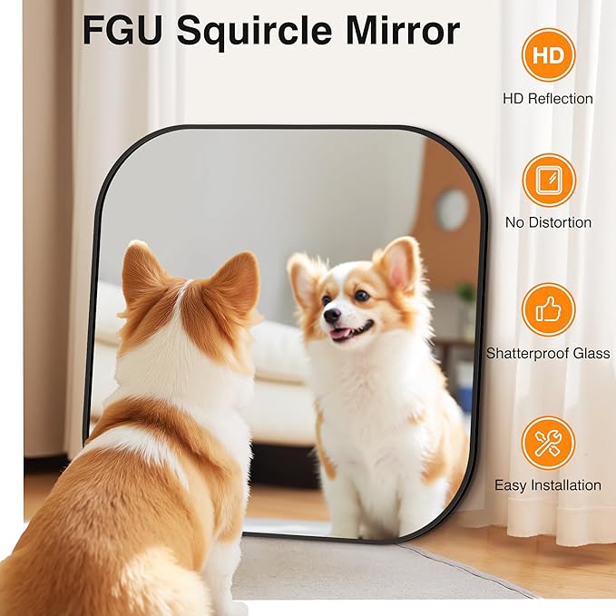 Bathroom Mirror for Wall, Black Bathroom Vanity Mirror for Over Sink 30 x 30, HD Reflection Shatterproof Square Mirror for Living Room Bedroom Entryway, Metal Frame