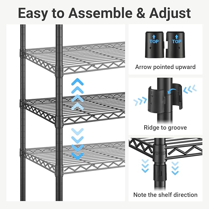VIPEK R3C Portable Closet with Cover - Heavy Duty Freestanding Clothes Rack with Wheels & Hanging Rod & Side Hooks, 36.6" Lx17.3 Wx72.4 H, White Rack with Grey Upgraded Polyester Cover