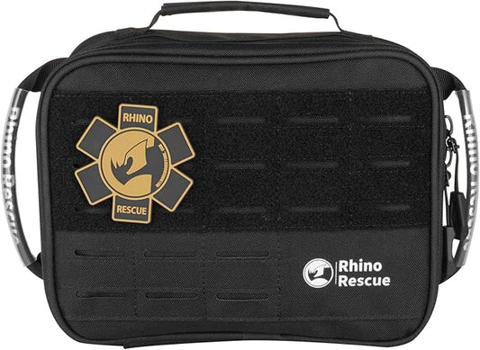 RHINO RESCUE Vehicle IFAK Trauma Kit with C-A-T Tourniquet, Tactical First Aid Kit Molle Pouch Black