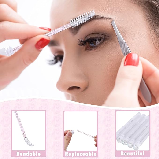 60PCS Lash Shampoo Bottles and Brushes Set, 10pcs Foam Pump Dispenser, Lash Cleaning Brush, Eyelash Extension Tube Brush, Instructions Cards, Bags, Lash Shampoo Stickers for Business Clients (B-white)