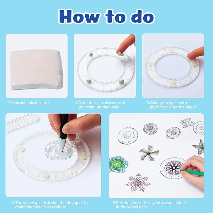 BoxLegend Shirt Folding Board Shirt Folder Durable Plastic with Drawing Aid Art Design Ruler for Adults and Kids(Black &Blue)