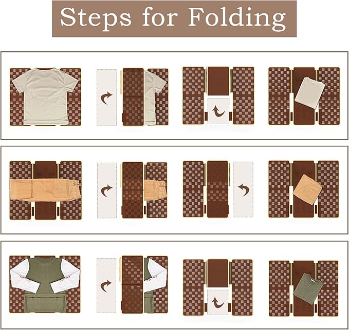 BoxLegend Shirt Folder Board Metal V7 Shirt Folding Board Upgrade Metal Edging and Joints for Wear Resistance Shirt Folder for Easy and Fast Durable Plastic Laundry Folder