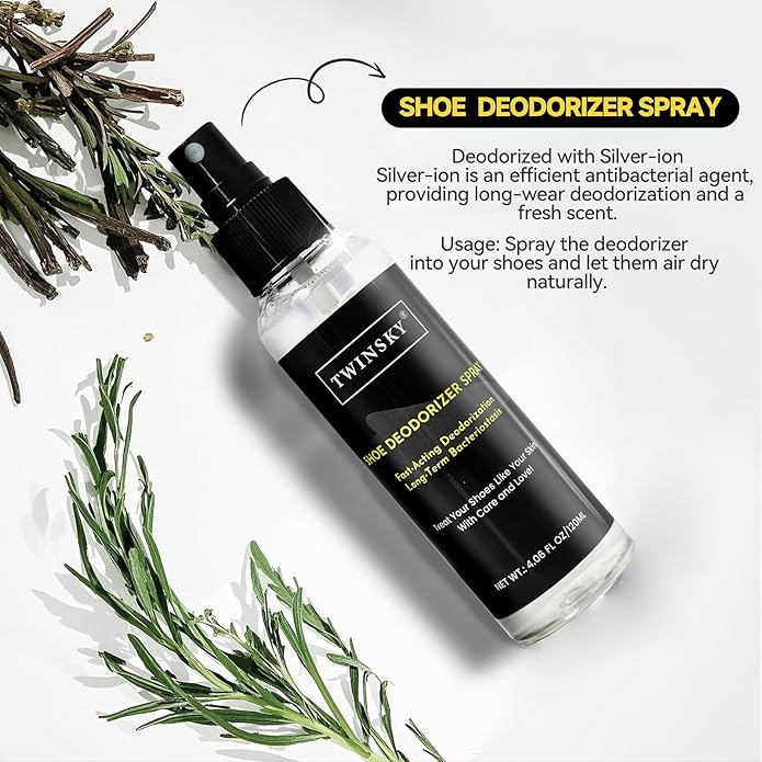 Shoe Cleaner Kit for Sneaker, Canvas, Mesh, Nubuck, Leather, Suede Cleaner, Safe 10X Potent Cleaning Kit, with Shoe Deodorizer Formula Spray for Shoe Odor Elimination, 3 Brushes, Microfiber