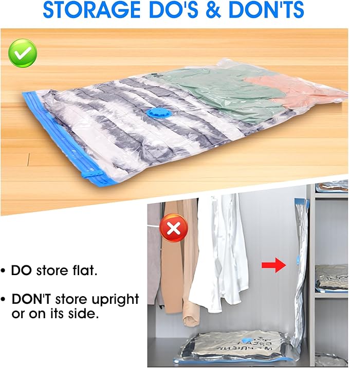 AROIC 50 Pack Vacuum Storage Bags Set - Space Saver Vacuum Bags for Clothing, Blankets, Seasonal Storage with Electric Pump, Vacuum Sealer Bags for Luggage, Travel Essentials, Bedding