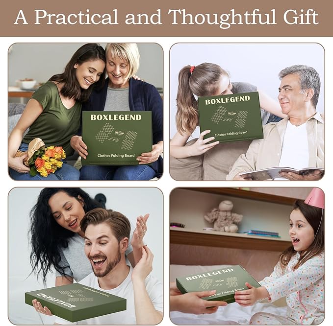 BoxLegend Shirt Folder Board Metal V7 Shirt Folding Board Upgrade Metal Edging and Joints for Wear Resistance Shirt Folder for Easy and Fast Durable Plastic Laundry Folder