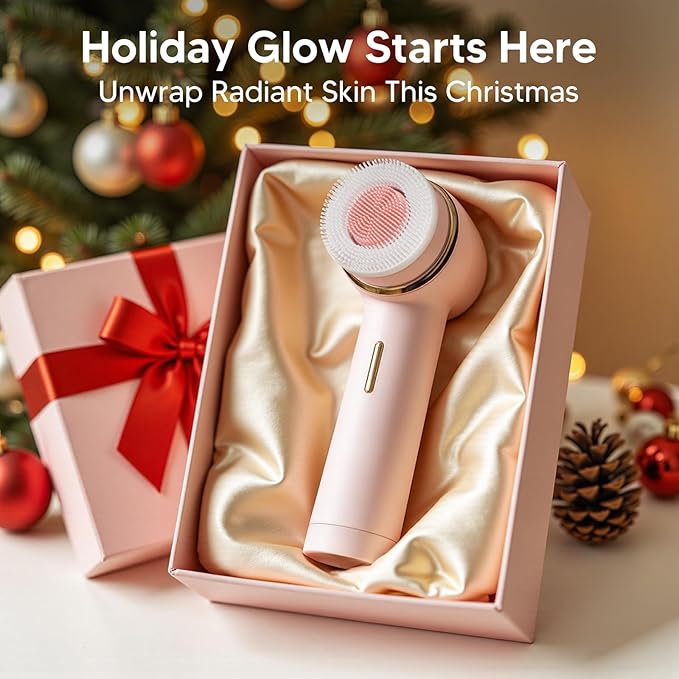 Double Directional Rotating Teenage Cleansing Brush, deep Pore Cleaning Rechargeable Waterproof Cleansing Brush, Trendy Stuff Valentine's Day Gifts
