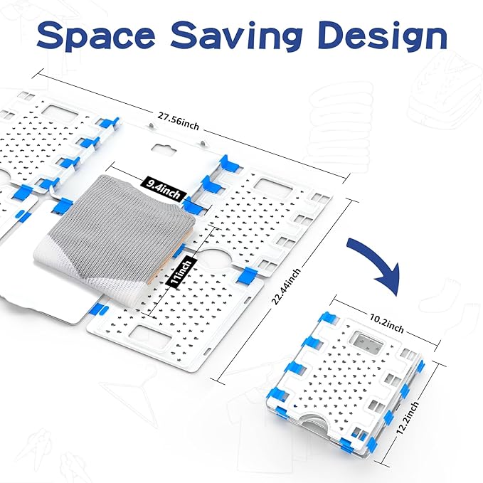 BoxLegend Shirt Folder Board Enlarged Version,Tshirt Organizer for Easy Use ,Laundry Folding Board for Sweaters, Hoodies, and thick Clothing