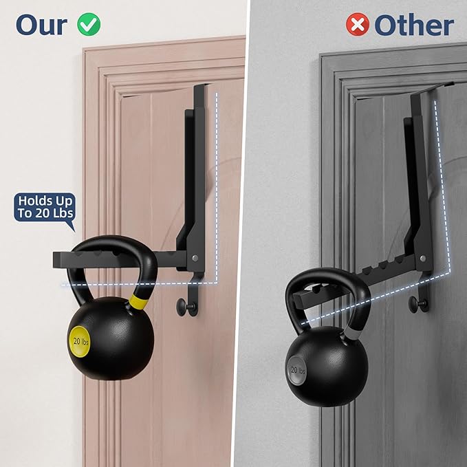 2 Pack Heavy Duty Over The Door Hooks, Over The Door Clothes Hanger, Over The Door Hanger, Foldable Over The Door Drying Rack for Laundry, Over Door Hook for Hanging Clothes,Rust-Resistant,Black