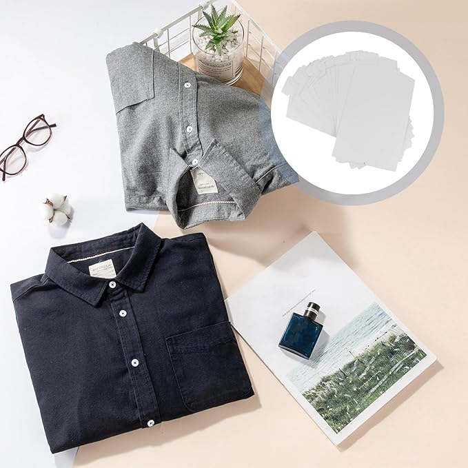 Ciieeo Shirt Folding Board Clothes Folder Laundry Folding Board for T-Shirts Collared Shirts and More 14.21 X 8.14 Inches Neat Closet and Drawer Organizer