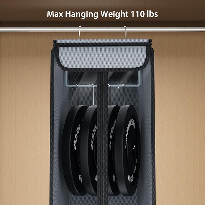 Univivi Garment Bags for Hanging Clothes 60", Hanging Garment Bags for Closet Storage with Large Clear Window, Garment Storage Bags for Suits, Coats, Dresses, 2 Pack